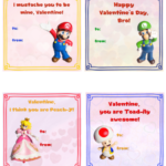 Free Printable Mario Valentine Cards