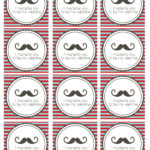 Free Printable Mustache Valentines Paper Trail Design