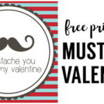 Free Printable Mustache Valentines Paper Trail Design