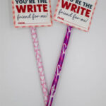 Free Printable Pencil Topper Valentines You re The Write Friend For Me