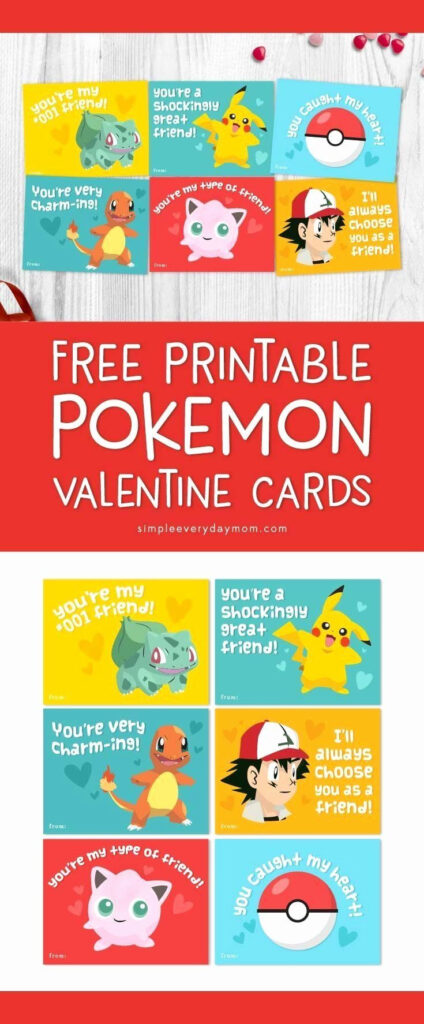 Free Printable Pokemon Valentines Printable Word Searches