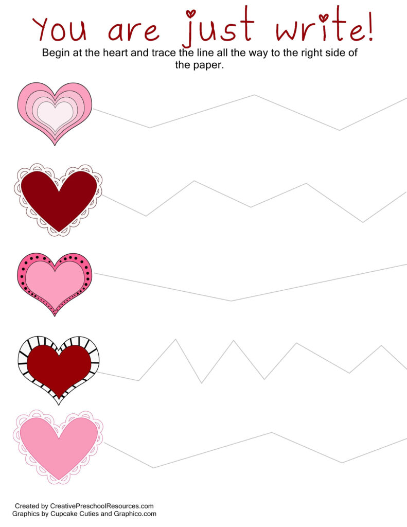 Free Printable Preschool Valentine Worksheets Lexia s Blog