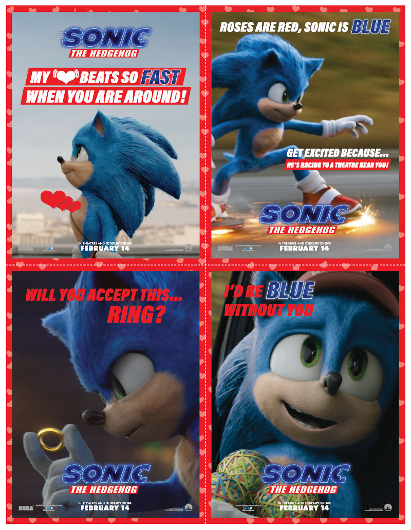 Free Printable Sonic Valentines Day Cards Mama Likes This