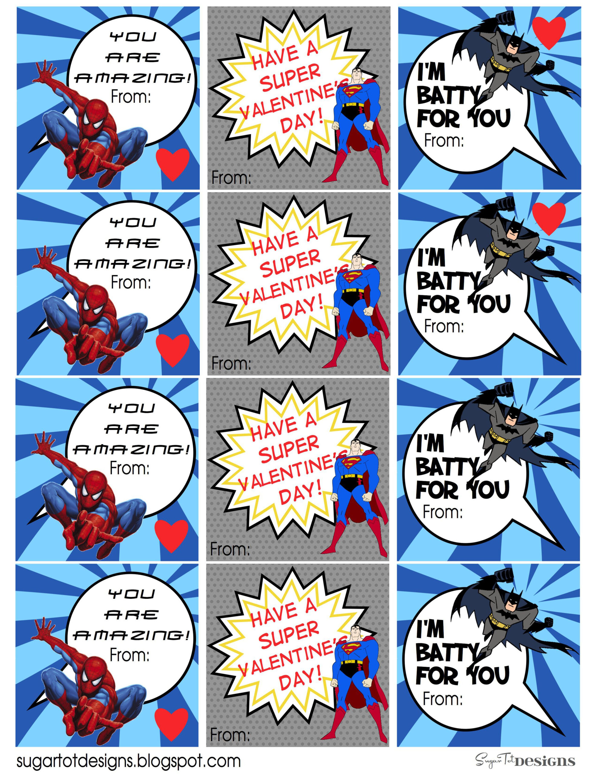 Free Printable Spiderman Valentines Day Cards Printable Templates Free