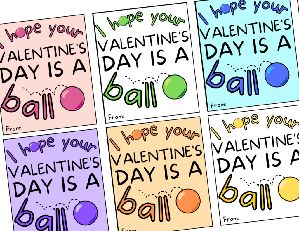 Free Printable Stress Ball Valentines