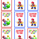 Free Printable Super Mario Valentine Cards Free Templates Printable