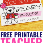 Free Printable Teacher Valentine Cards Your Students Will Love