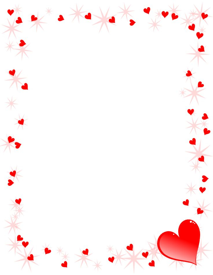 Free Printable Valentine Borders Printable And Enjoyable Learning