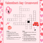 Free Printable Valentine Crossword Puzzles Printable