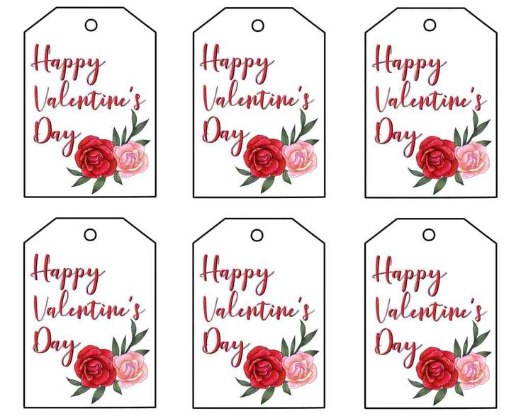 Free Printable Valentine Gift Tags