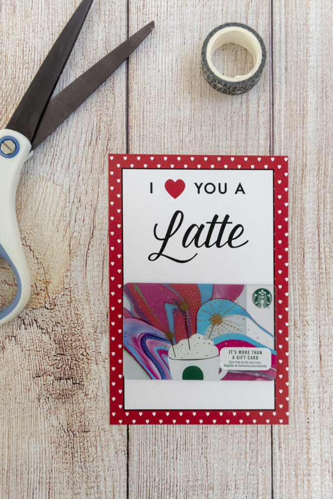 Free Printable Valentine I Heart You A Latte Card Valentines Gift 