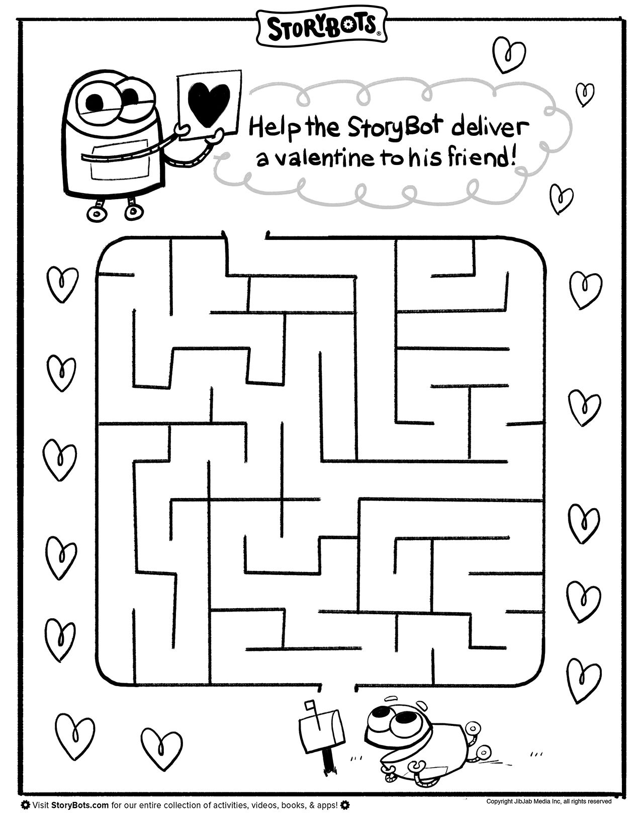 Free Printable Valentine Maze