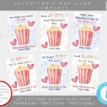 Free Printable Valentine Popcorn Wrappers Printable Word Searches