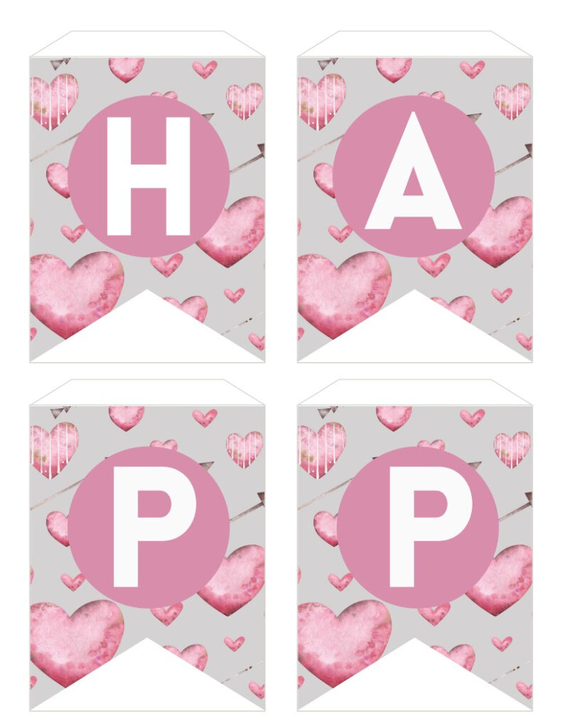 Free Printable Valentine s Day Banner Simply Love Printables