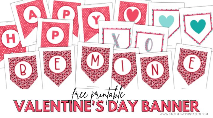 Free Printable Valentine s Day Banner Simply Love Printables