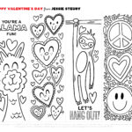 Free Printable Valentine s Day Bookmarks To Color Jessie Steury