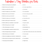 Free Printable Valentine s Day Riddles For Kids