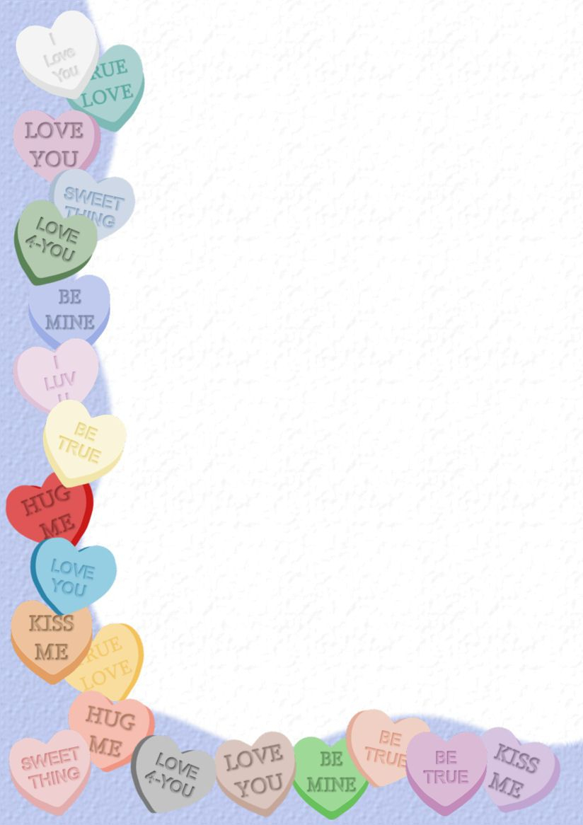 Free Printable Valentine Stationery Borders Calendar Printables