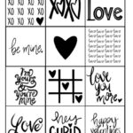 Free Printable Valentine Tags Black And White OriginalMOM