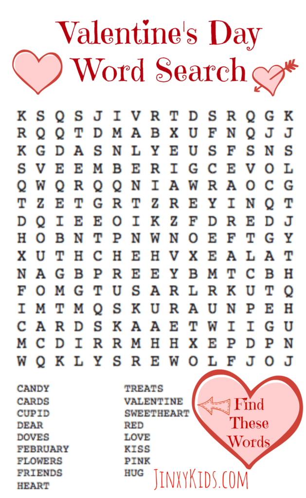 Free Printable Valentine Worksheets For Kids