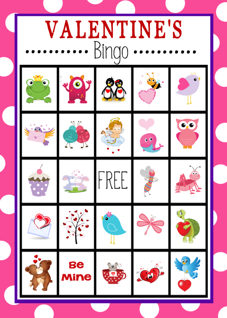 Free Printable Valentines Day Bingo Game Crazy Little Projects Free 