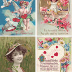 Free Printable Vintage Valentine s Day Postcards Rose Clearfield