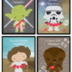 Free Star Wars Valentine Printable Pink Cake Plate