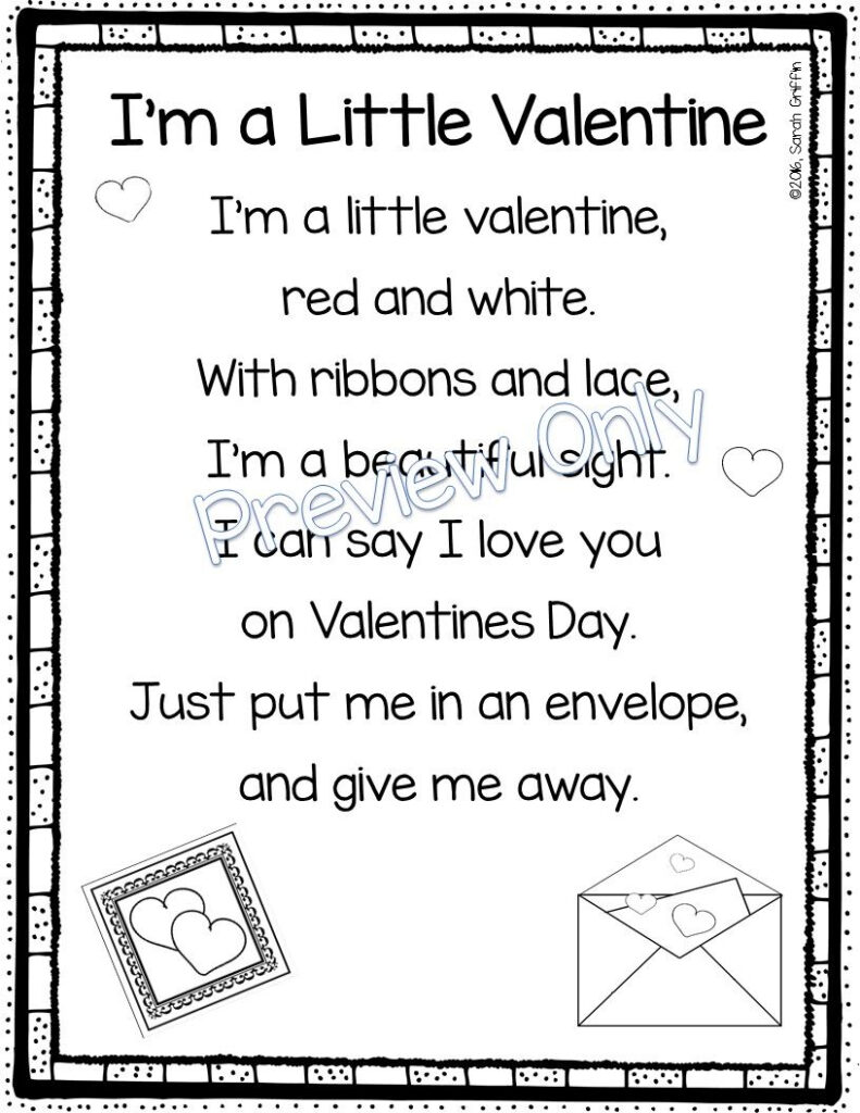 Free Valentine Poems For Kids