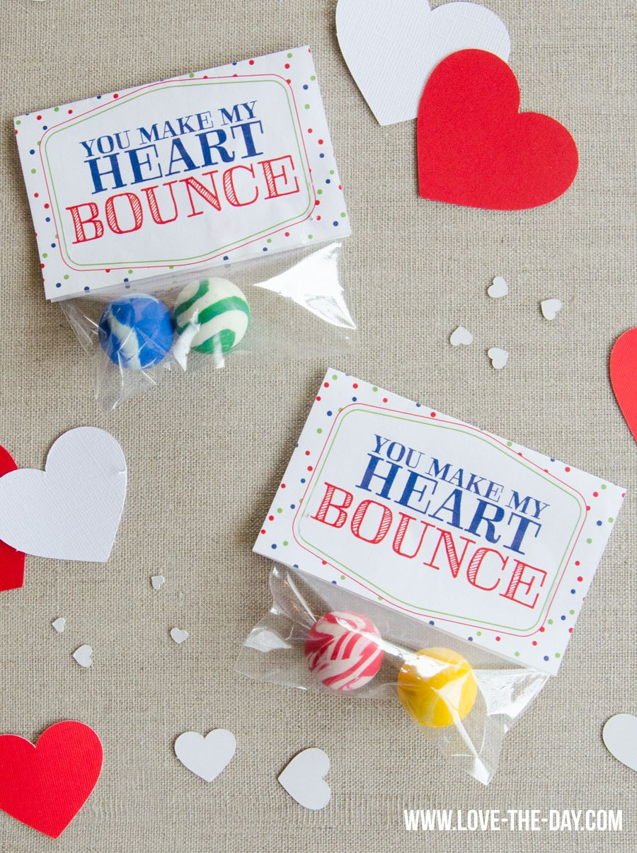 Free Valentine Printables You Make My Heart Bounce