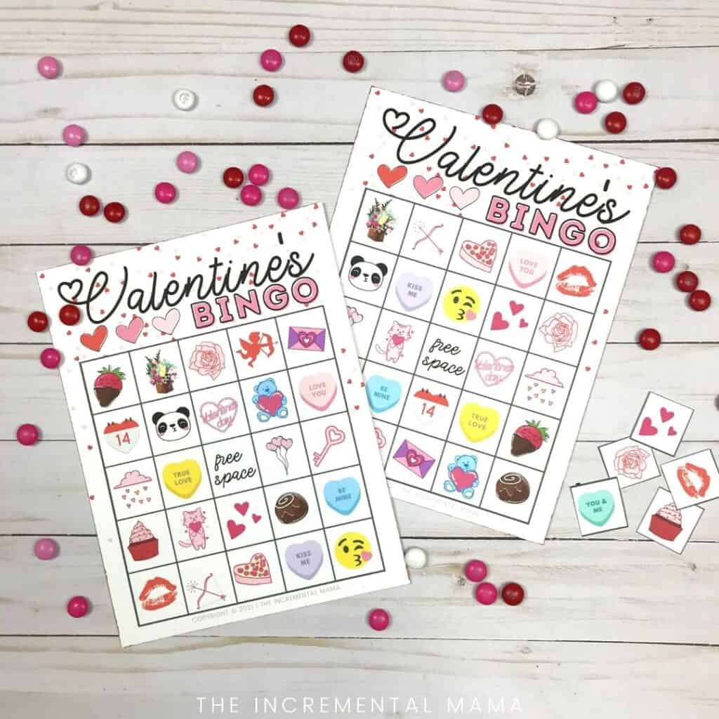 Free Valentine s Bingo Printables 24 Cards The Incremental Mama