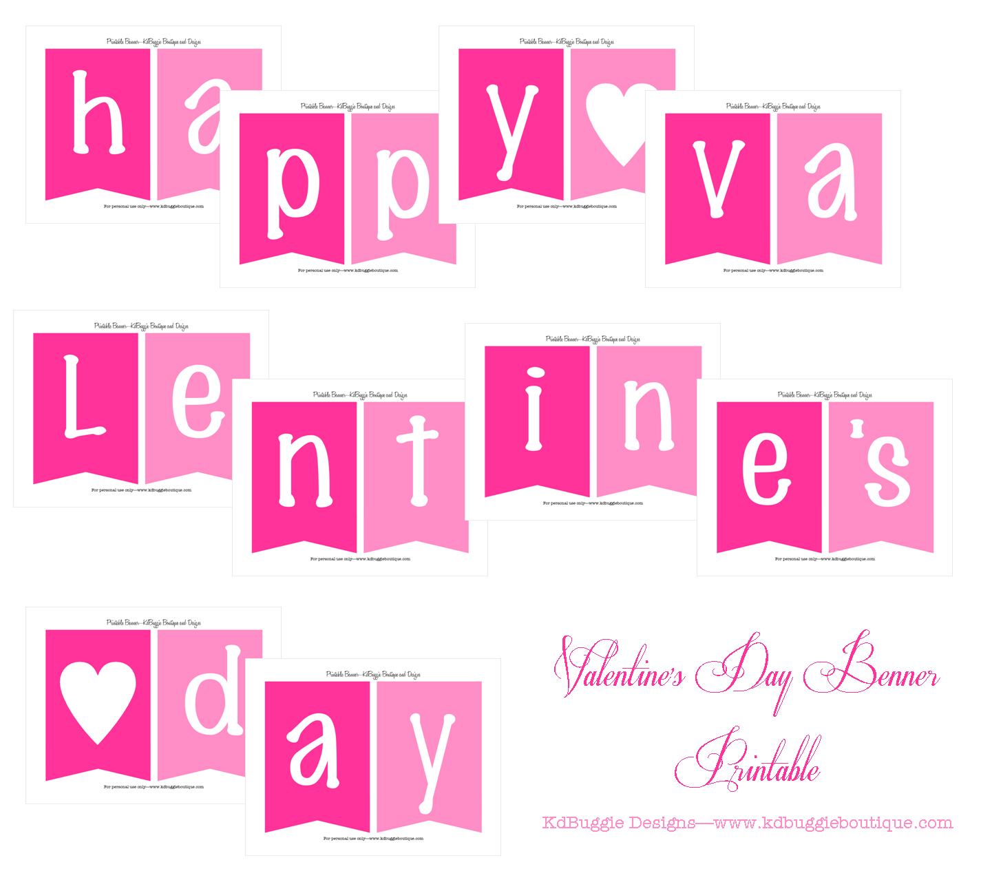 Free Valentine s Day Banner Printable Naturally Creative Mama