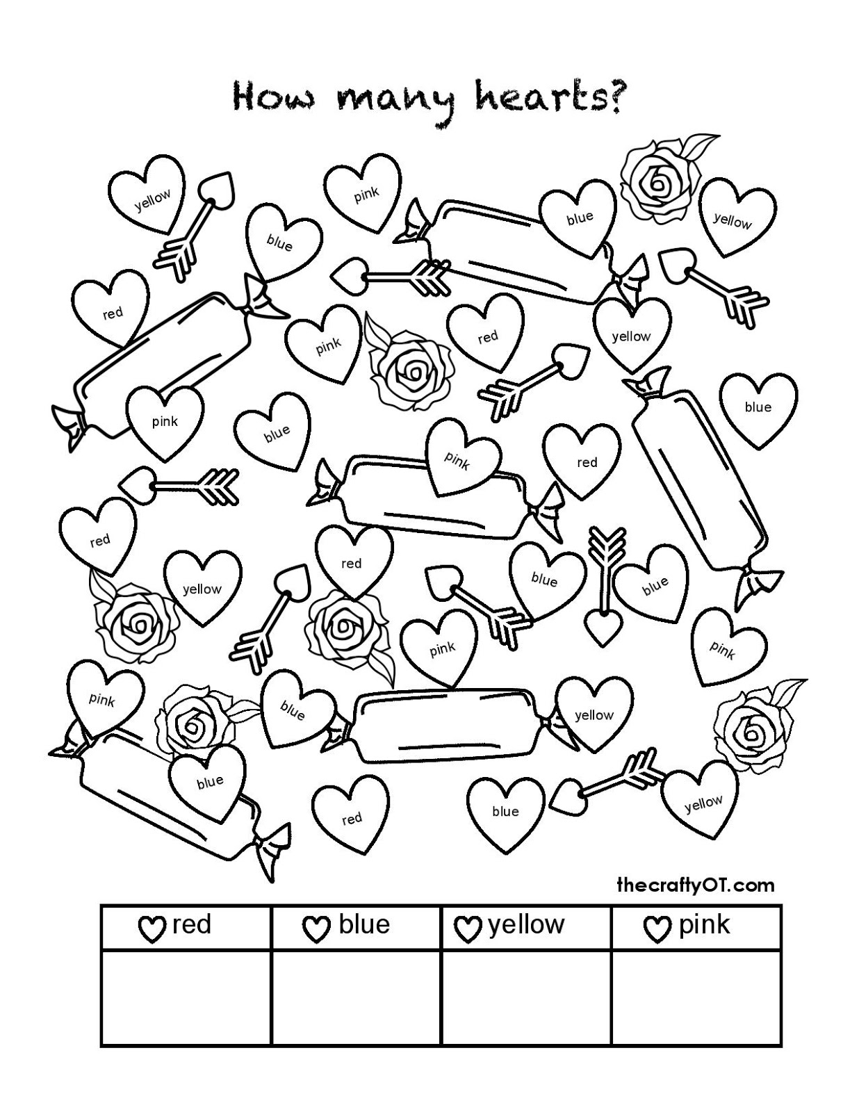 Free Valentine Worksheets For Kindergarten