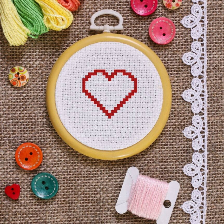 Free Valentines Cross Stitch Patterns Craft With Cartwright