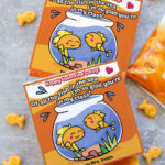 Goldfish Valentine Printable Card Of All The Fish In The Sea I m So