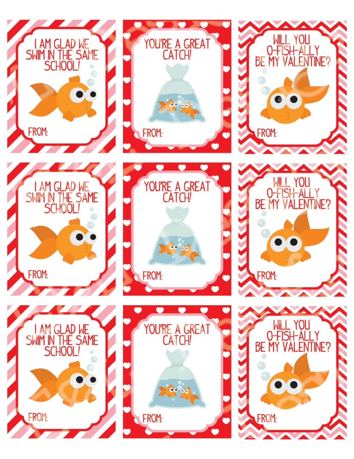 Goldfish Valentines Printable Printable Word Searches