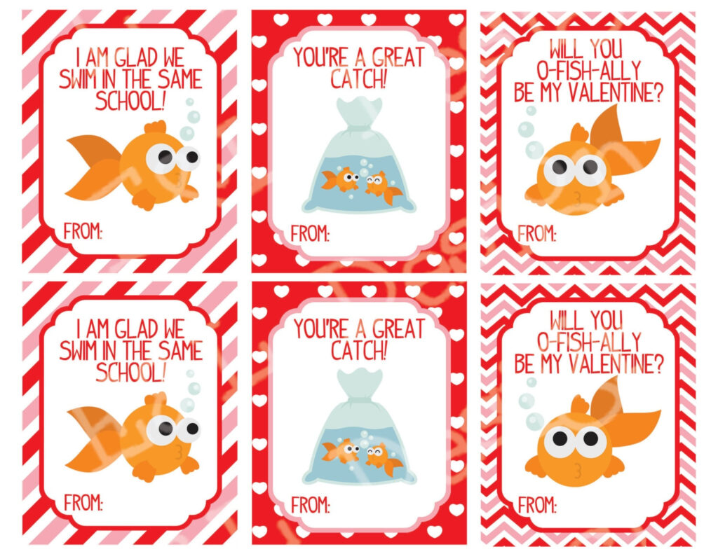 Goldfish Valentines Printable Printable Word Searches