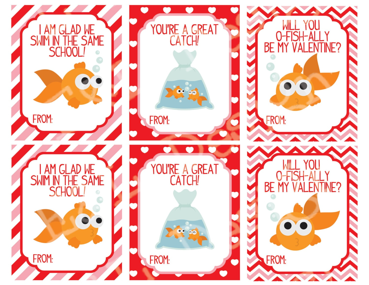 Goldfish Valentines Printable Printable Word Searches