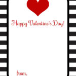 Greeting Card Valentine Template Printable Free A4 Format Folds To