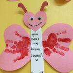 Handprint Butterflies Art Valentine Valentine Crafts For Kids