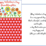 Happy Valentine s Day Granddaughter Card That s Cheerful Wonderful And