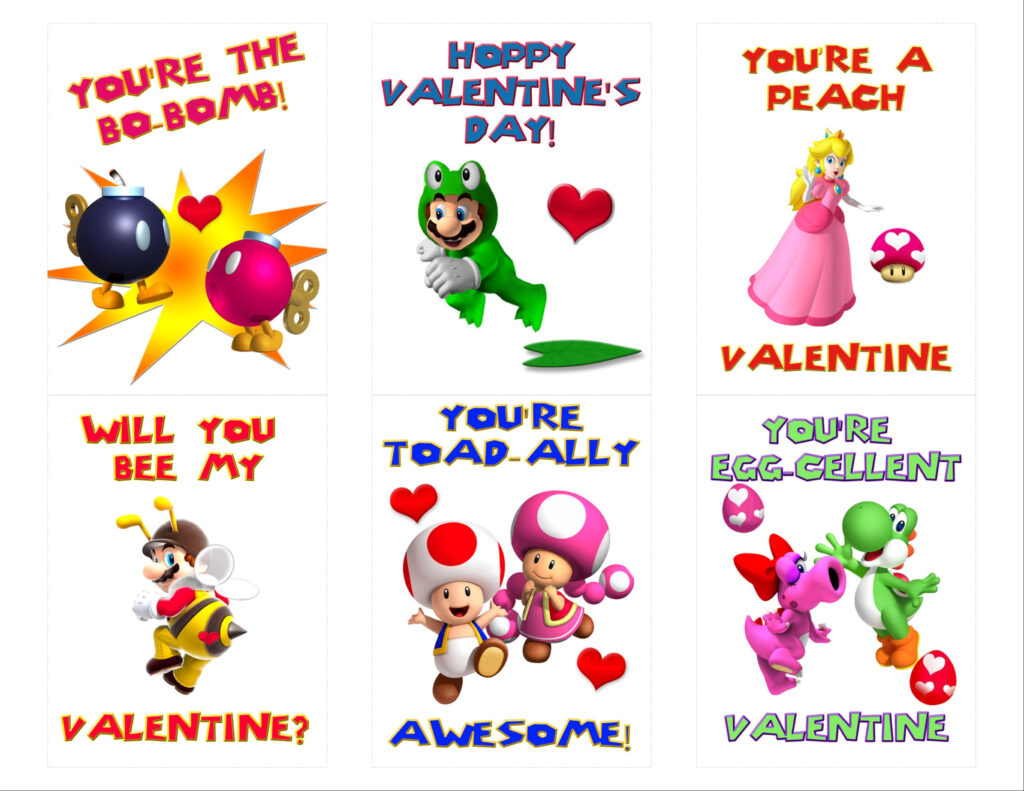 Have A Super Valentine s Day With Mario Valentines Valentine s 