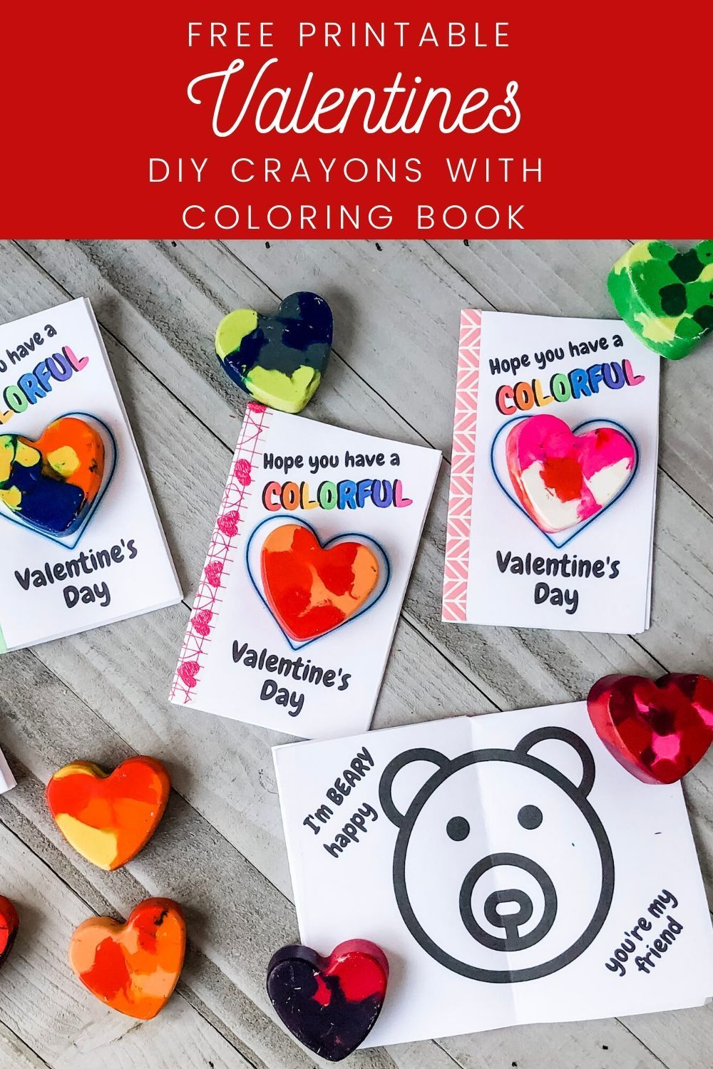 Heart Crayon Valentine Printable