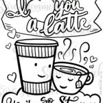 I Love You A Latte Coloriage Page T l chargement Num rique Etsy France