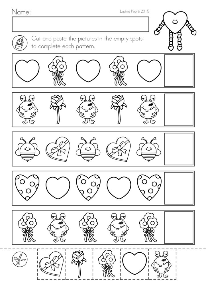 Kindergarten Valentine s Day Worksheets