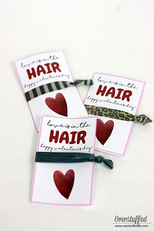 Love Is In The Hair Valentine free Printable Overstuffed Life