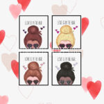 Love Is In The Hair Valentine s Day Digital Download Etsy