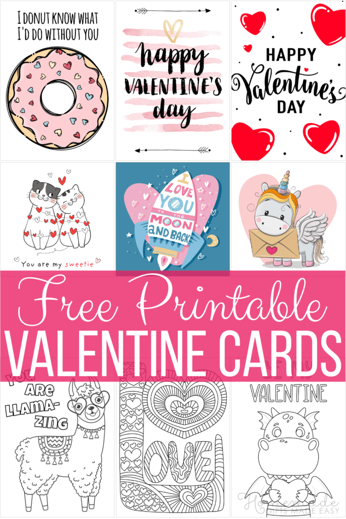 Make Your Own Valentine Card Printables