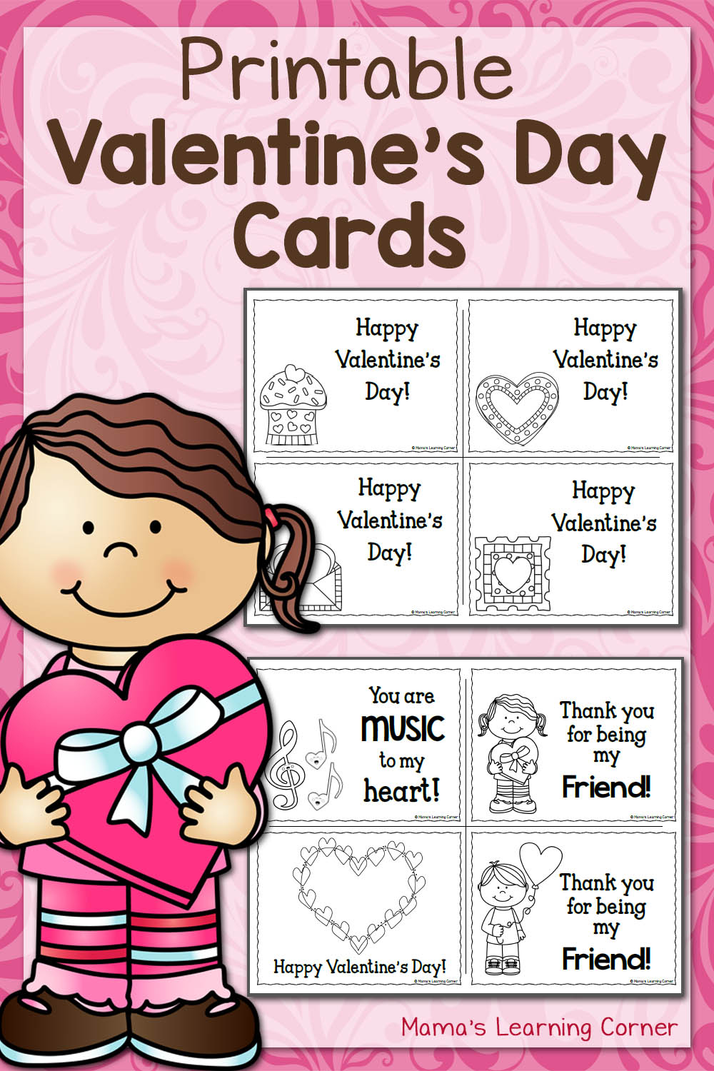 Make Your Own Valentine Card Printables