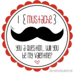 My Cotton Creations Free Mustache Valentine Printable