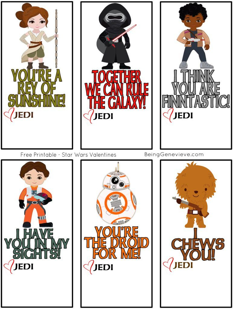 New Star Wars Valentines Mama Moose Star Wars Valentines Star Wars